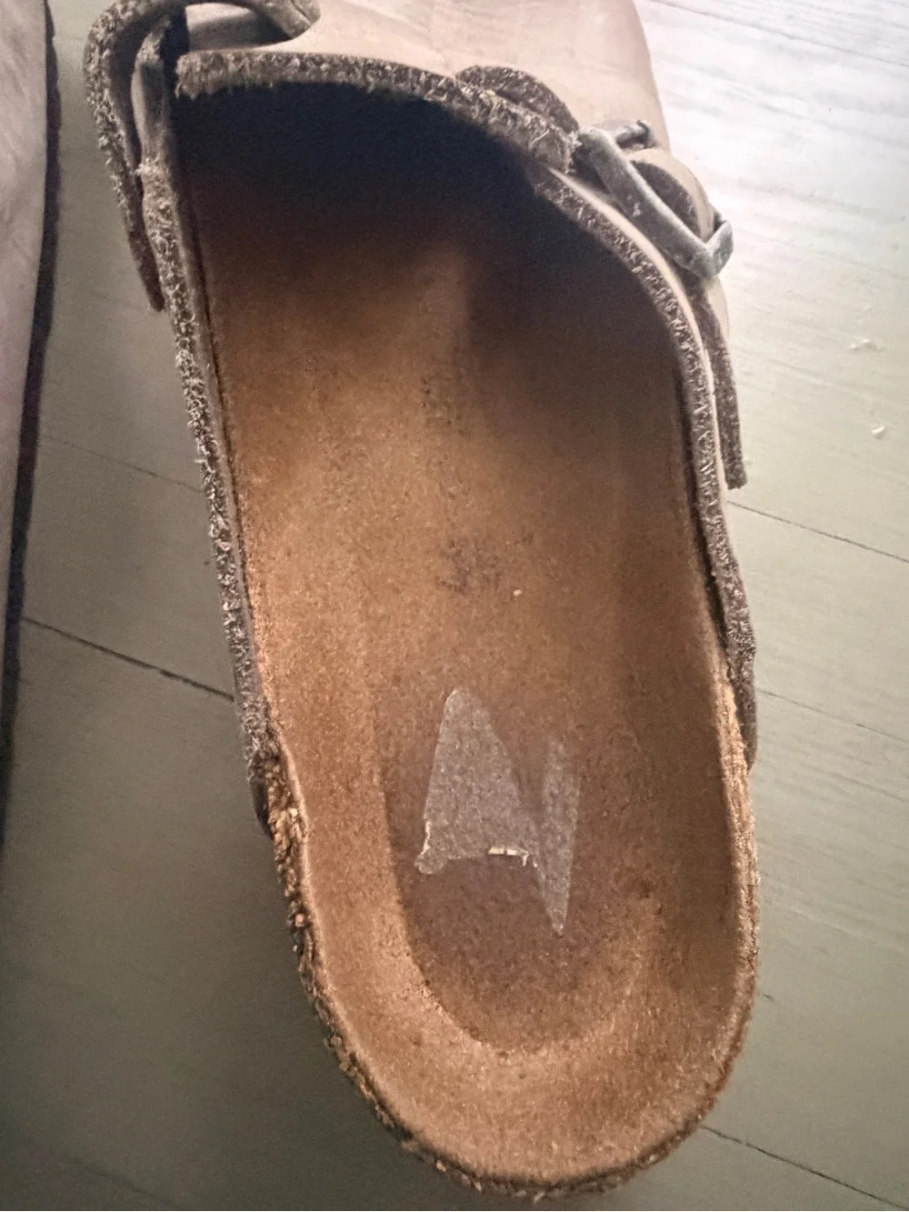 Men’s Birkenstock Clog Taupe Slip-On Buckle Clog